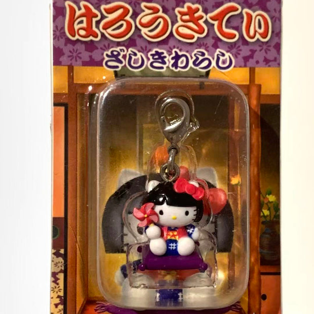Hello Kitty Gotochi Keychain-2003 Iwate (岩手県) Zashiki-warashi – Japan Exclusive Vintage Keychain