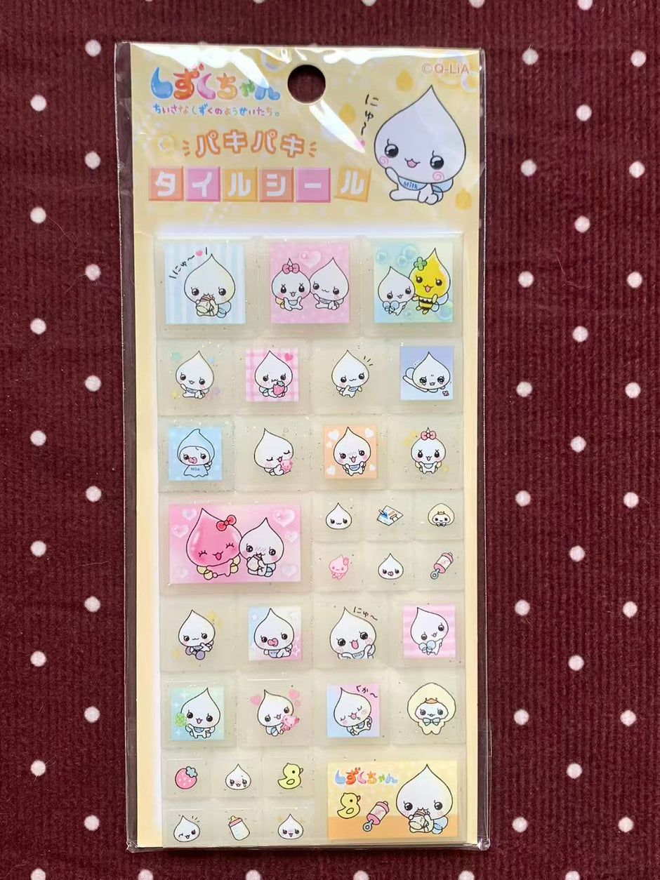 Heisei Retro Shizuku-chan Tile Stickers
