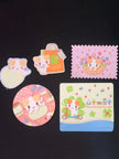 Marshmallow Masyumaro Flake Sticker & Case Set ｜15 Pieces