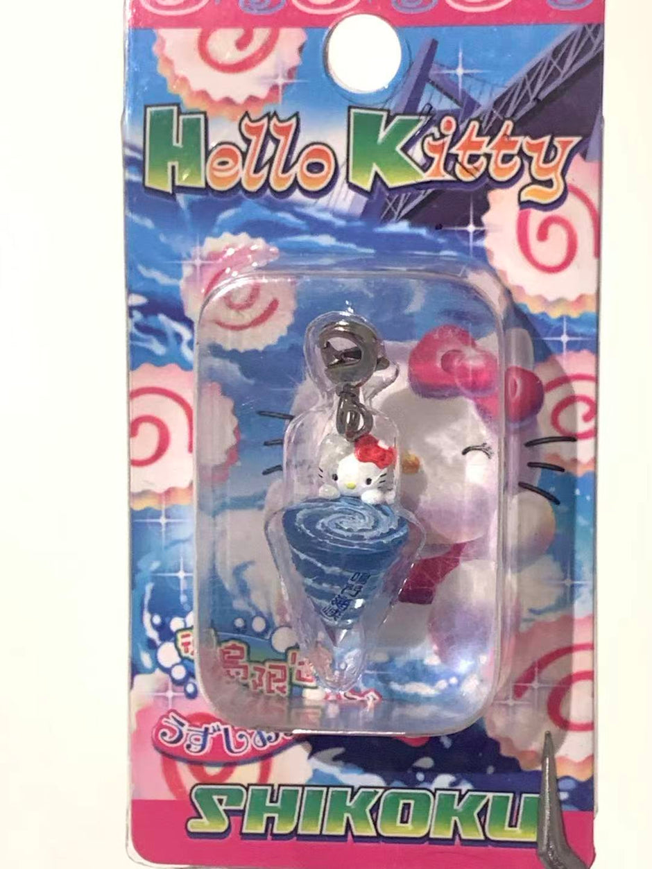 Hello Kitty Gotochi Keychain(with strap) – 2005 Tokushima Naruto Whirlpools – Japan Exclusive Vintage
