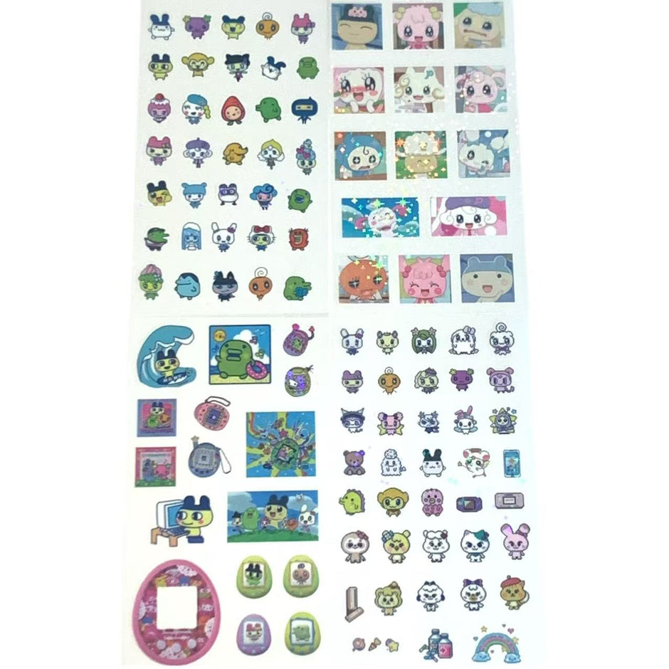 Tamagotchi Sticker Sheet – Retro Digital Friends Collection